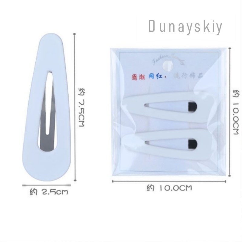 Białe Duże Klipsy do Włosów Co – Hair Clips recenzja i cena