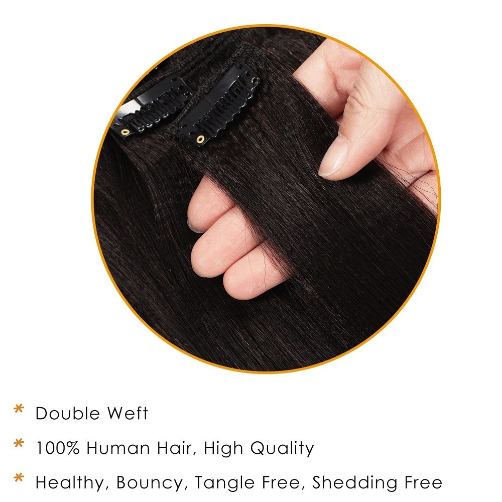 Niewidoczne, gęste, proste doc – Seamless Clip In Hair Extensions Human Hair recenzja i cena