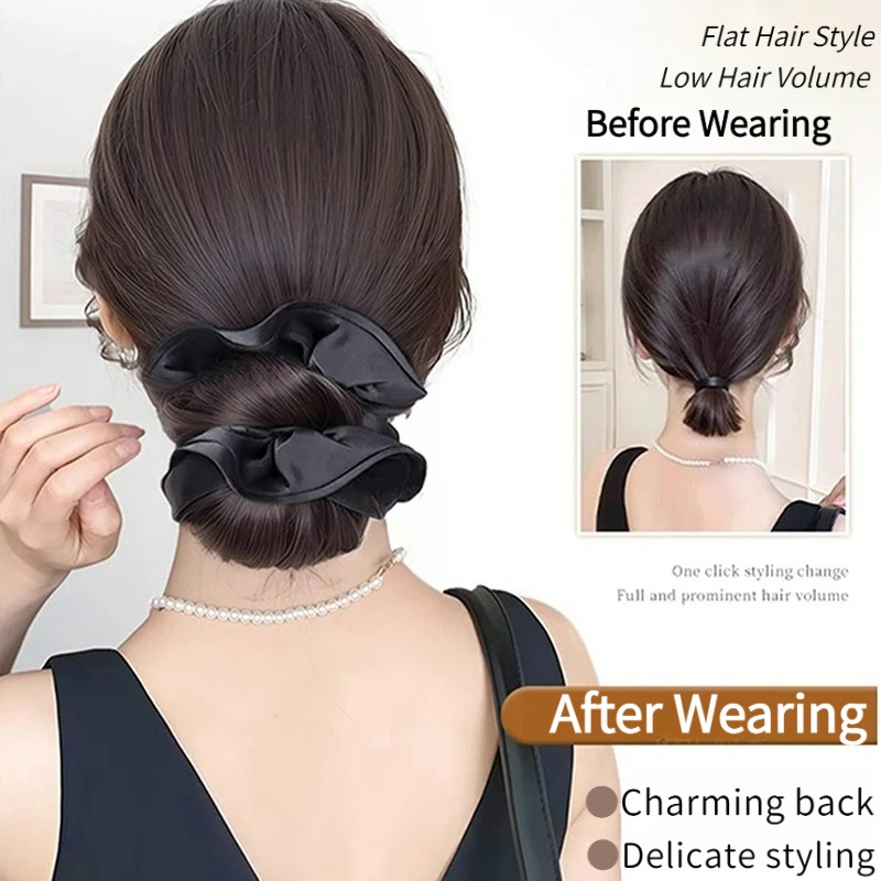 Nowy syntetyczny kok z satyny  – Claw Clip Messy Bun Hair Piece recenzja i cena